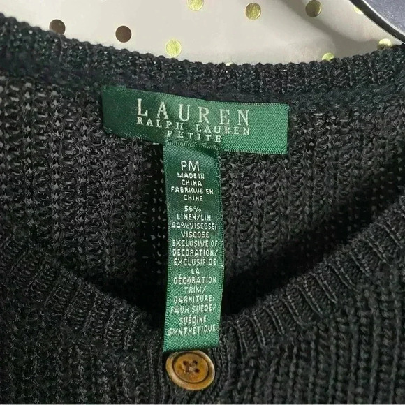 Ralph Lauren Black Button-Up Cardigan - Picture 2 of 4